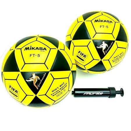 Black/Yellow 2 Pack Soccer Ball W2721