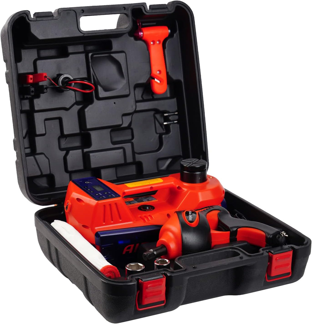 Electric Hydraulic 5 Ton Car Floor Jack with Impact Wrench O84371
