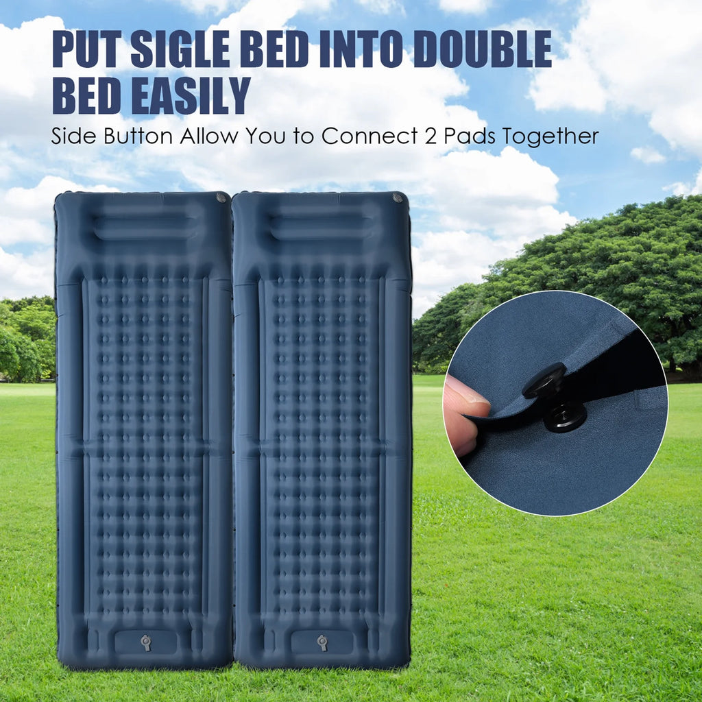 Inflatable Sleeping Pad 4 Inch Thick Air Mattress B312