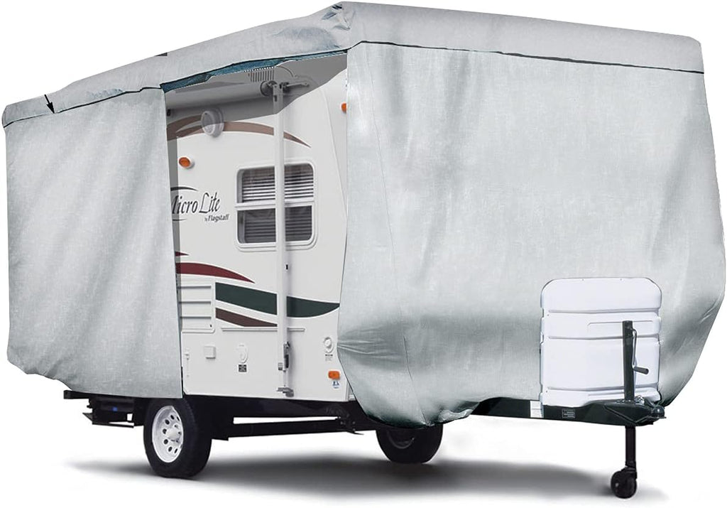 11'-14'L Travel Trailer RV Cover with Access Panels A64855