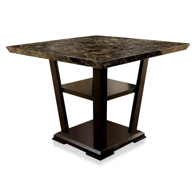 Dark Cherry Square Counter Height Dining Table H47784