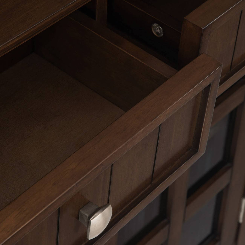 Natural Aged Solid Wood Storage Cabinet E73811