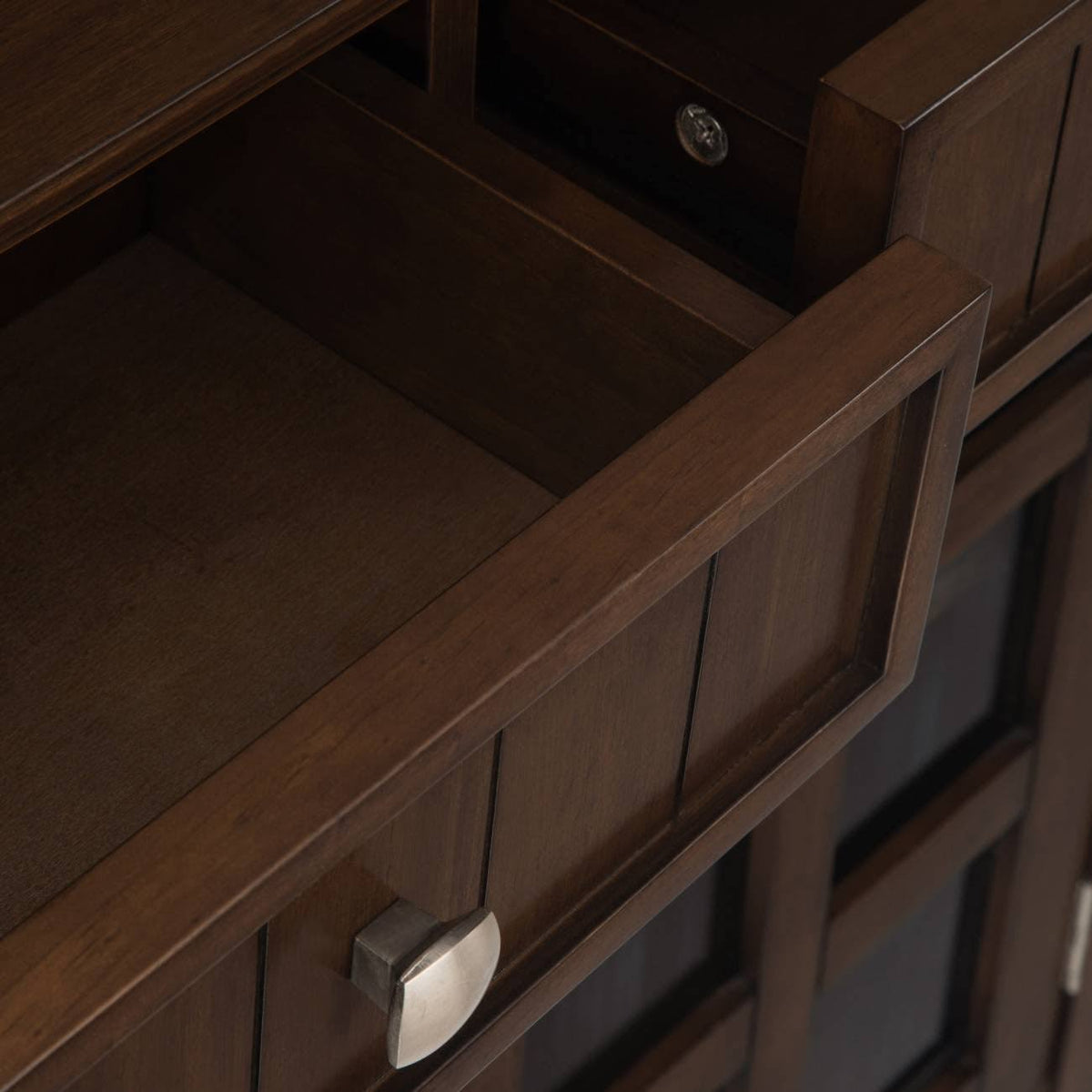 Natural Aged Solid Wood Storage Cabinet E73811