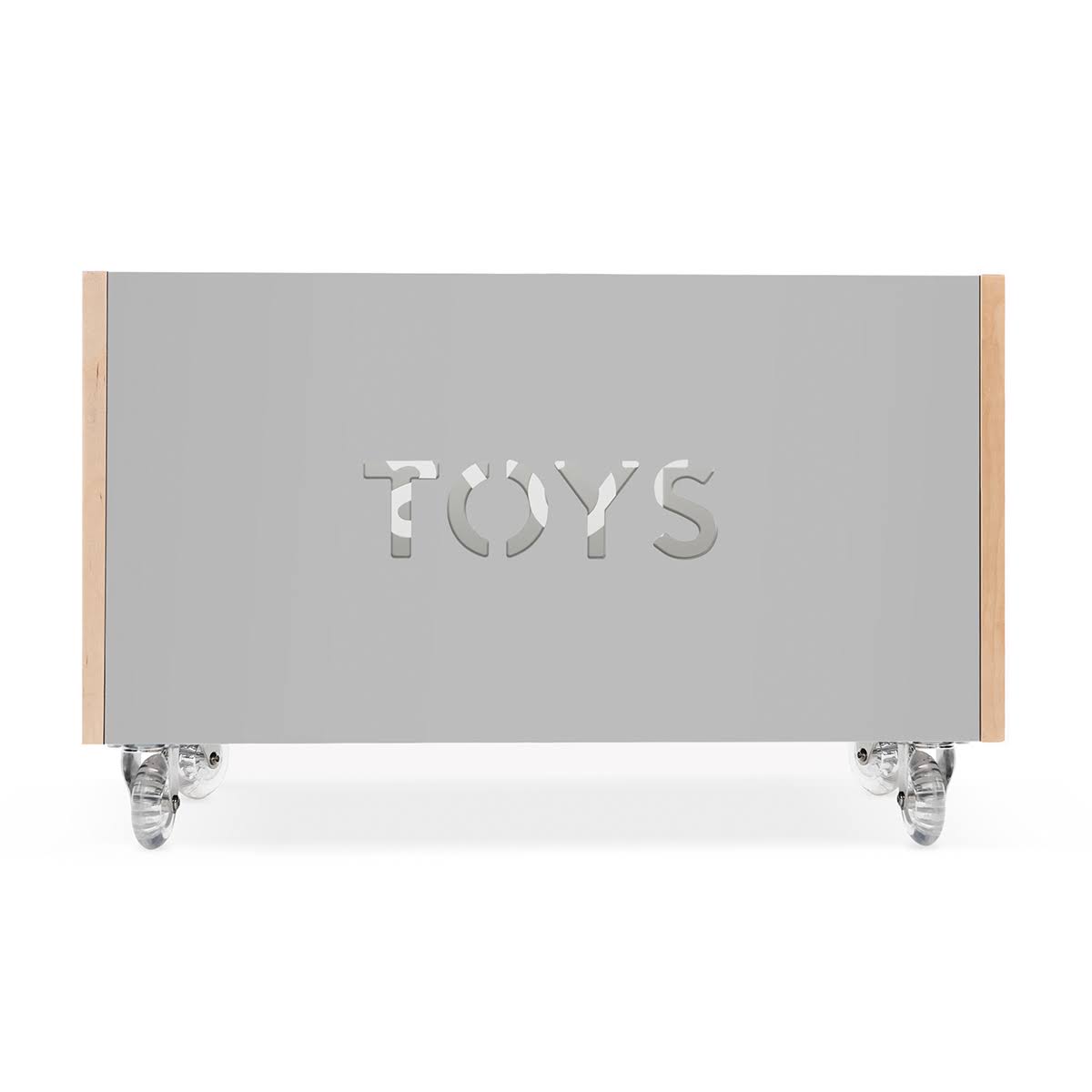 Toy Box Chest on Casters, Birch / White B91140