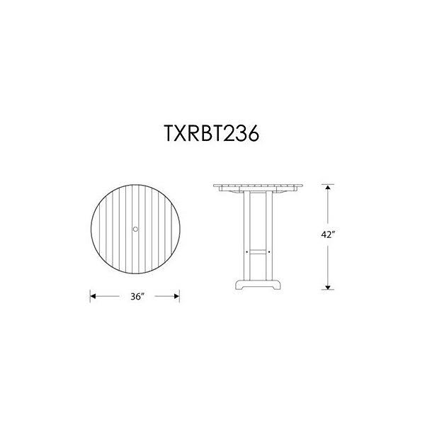 Rainforest Canopy Round Bar Table E826