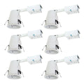 4 in. Aluminum Recessed Housing with Adjustable Socket Bracket (6-Pack) I208