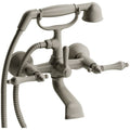 Retro Two Hole Tub Filler - Brushed Nickel Q564