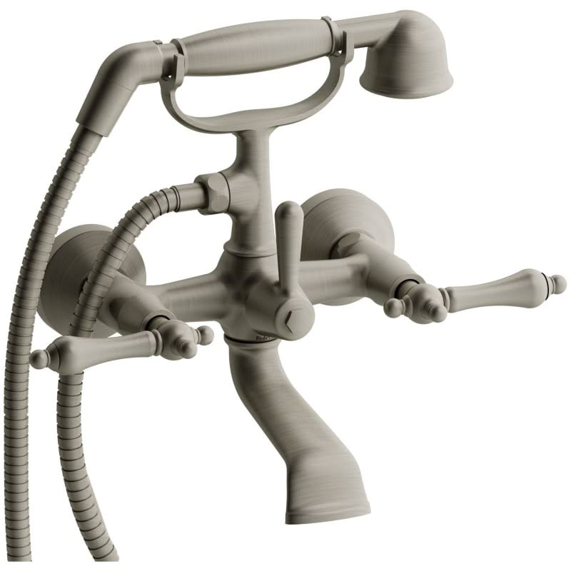 Retro Two Hole Tub Filler - Brushed Nickel Q564