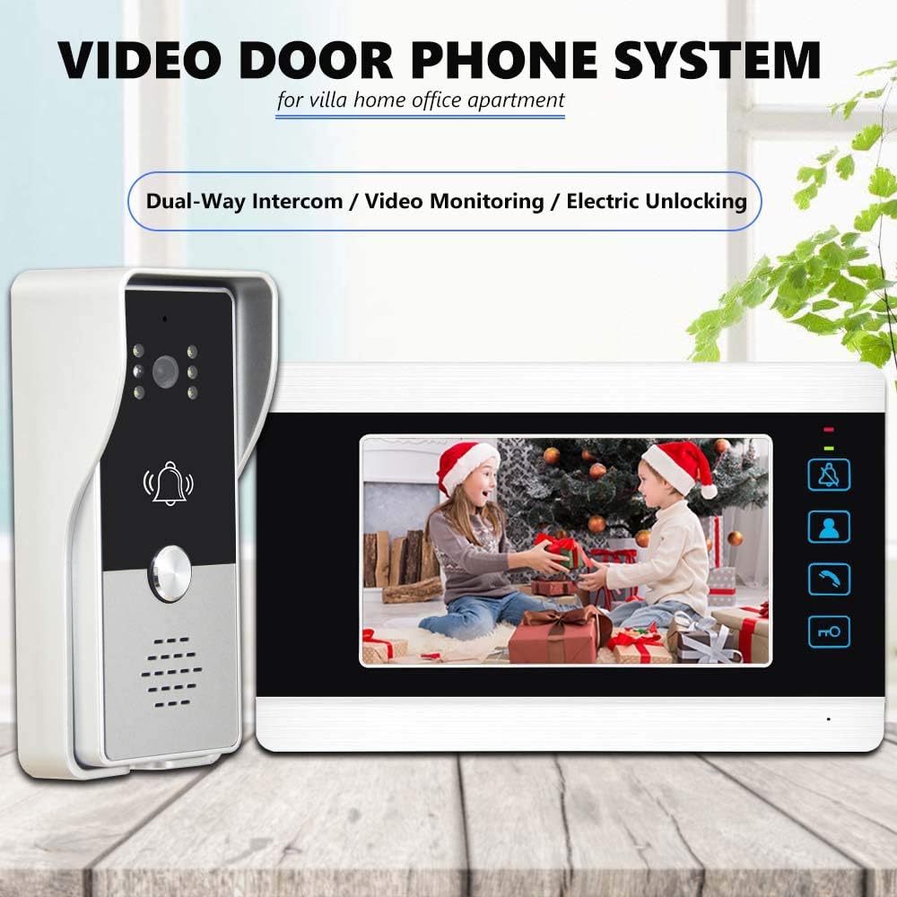 7 Inches Aluminum Alloy Panel Wired Video Door Phone Kits R309