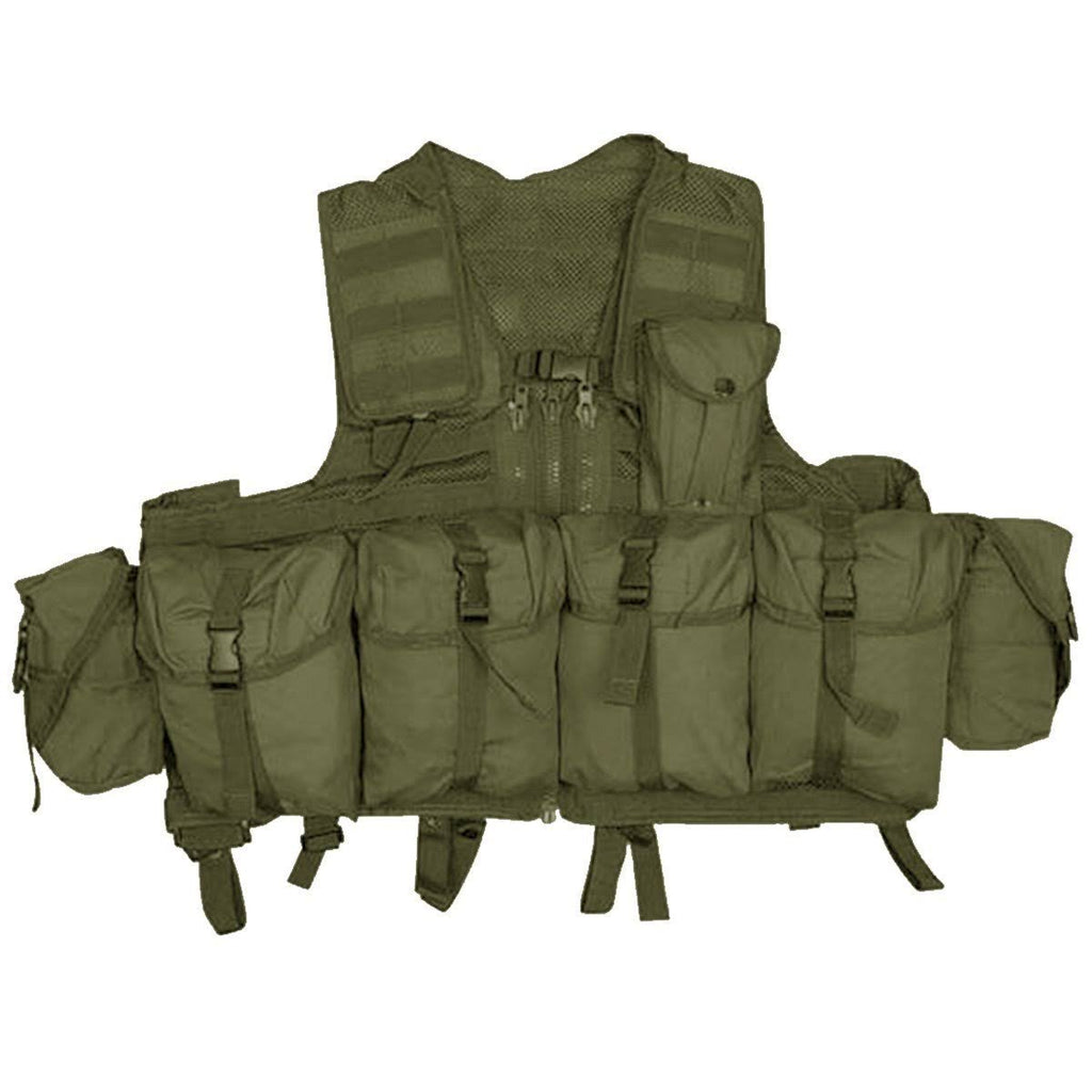 Black 8 Pouch Molle Tactical Vest P255011