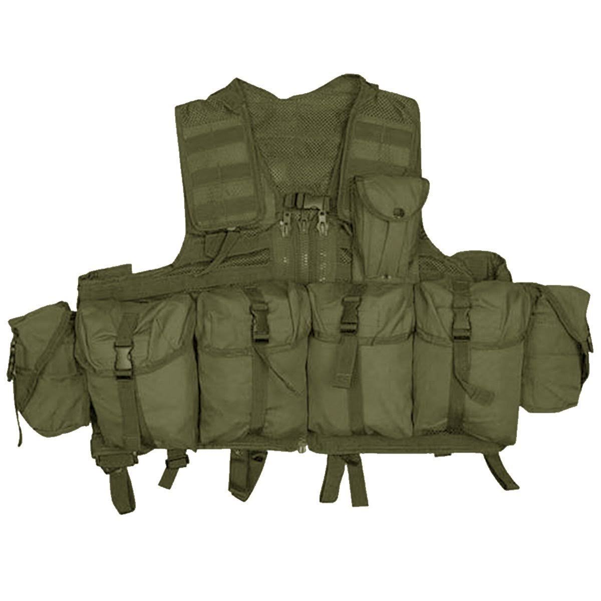 Black 8 Pouch Molle Tactical Vest P255011