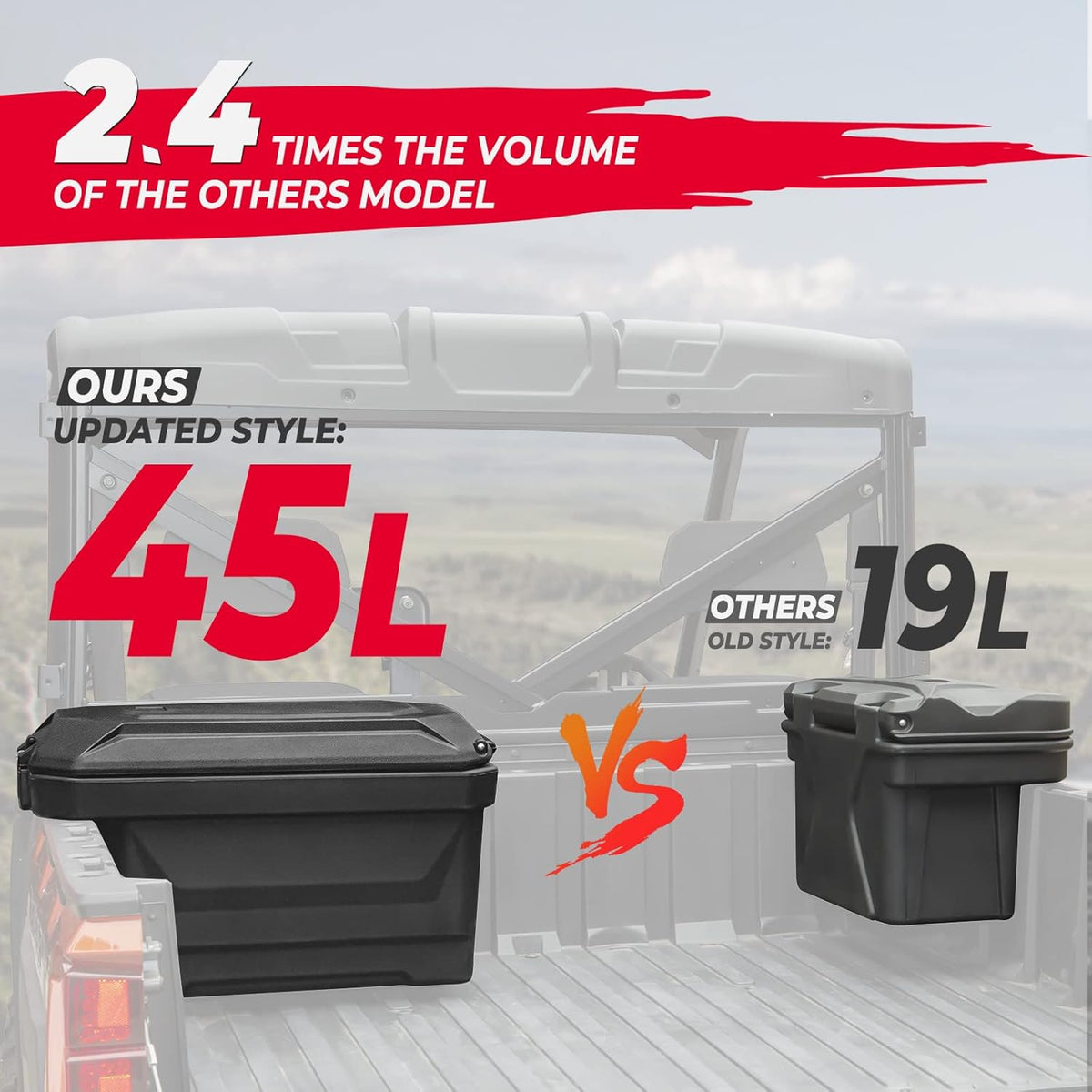 45 L Waterproof Ranger Bed Cargo Box A2865