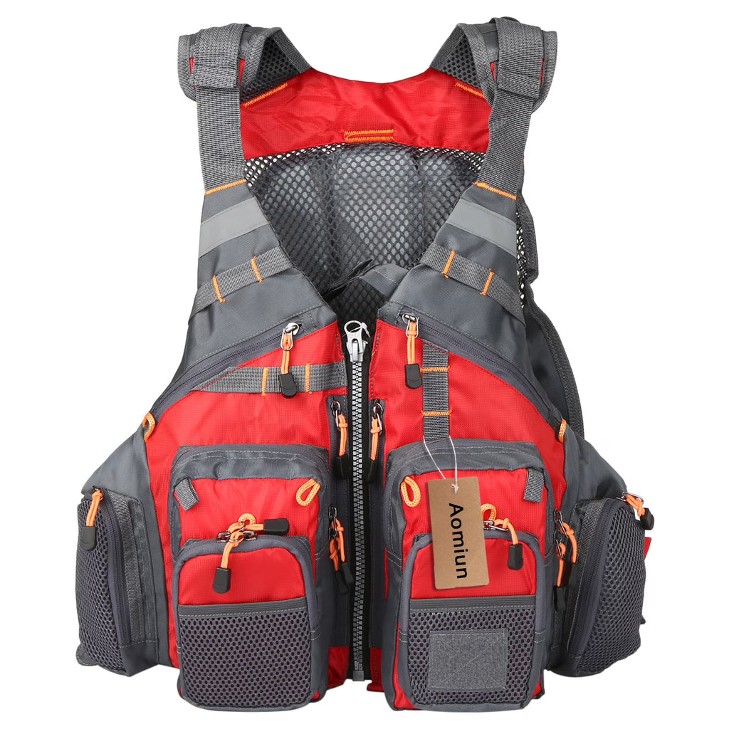 Outdoor Breathable Padded Fishing Life Jacket Swimming Sailing Waistcoat Floatation Device D739