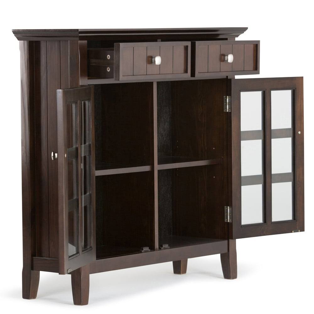 Natural Aged Solid Wood Storage Cabinet E73811