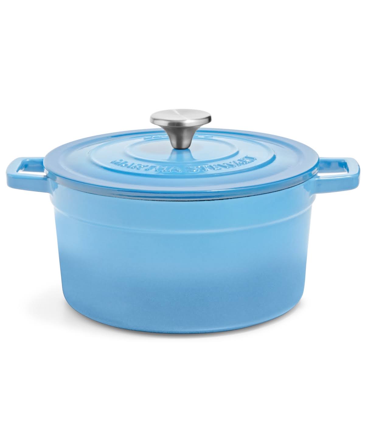 4-Qt. Enameled Cast Iron Round Dutch Oven Light Blue V131420