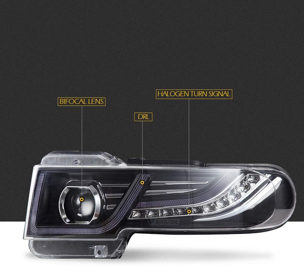 LED Halo Projector Headlights with Grille and Tail Light for Toyota FJ Cruiser Q1937