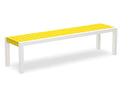 Satin White/Lemon Bench L8563
