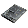 2 in 1 M.2 NGFF B-key & mSATA SSD to SATA 3.0 Adapter Enclosure M998