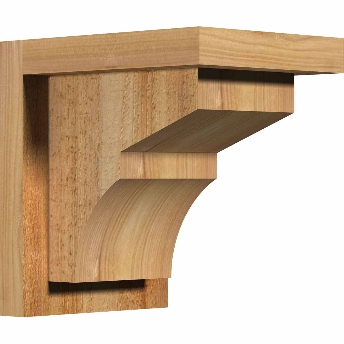 Monterey Rough Sawn Corbel with Backplate, Western Red Cedar K64255