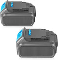 2 Packs 20V 6.0Ah Battery for Power Tools with LED Indicator (Grey) H17582
