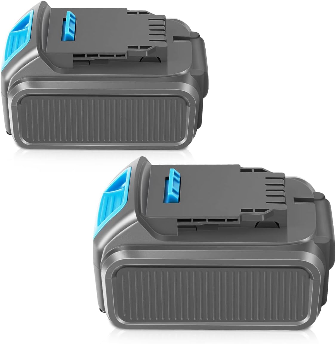 2 Packs 20V 6.0Ah Battery for Power Tools with LED Indicator (Grey) H17582