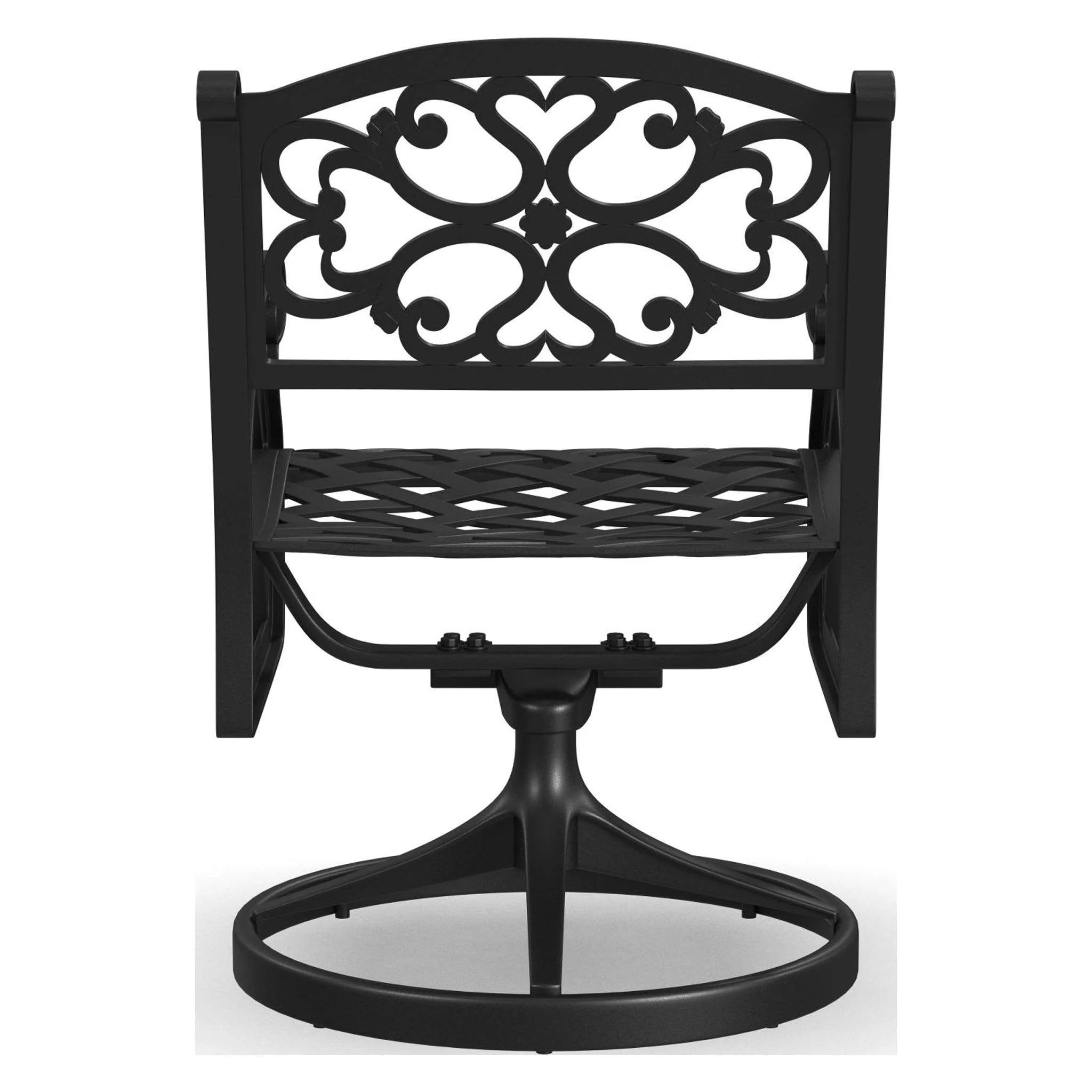 Black Aluminum Outdoor Swivel Rocking Chair U47510
