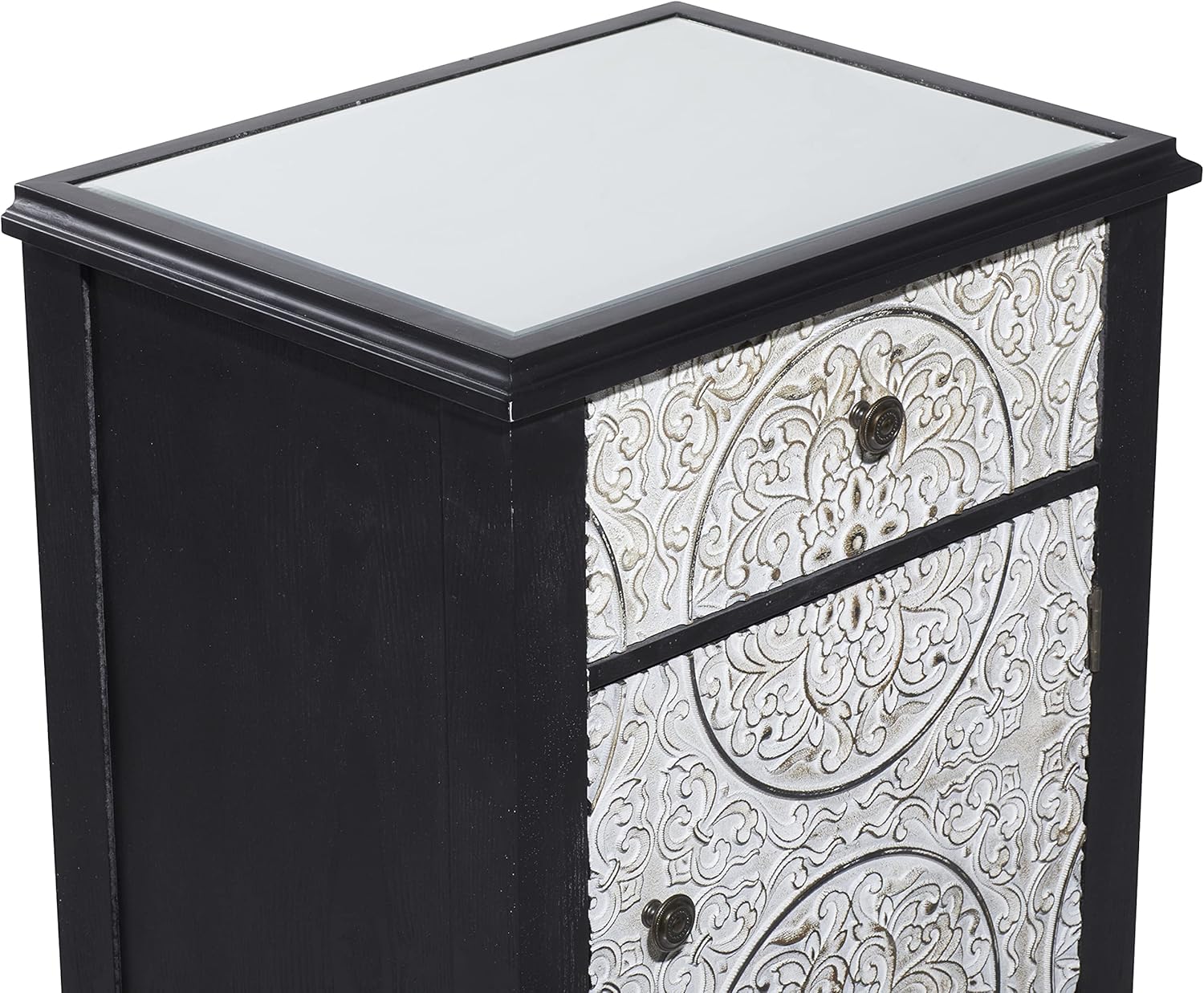 Black Wood and Metal Side Cabinet G723177