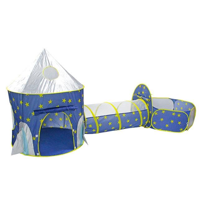 Foldable Crawling Tunnel Play House with Ball Pool, 50pcs Balls P599