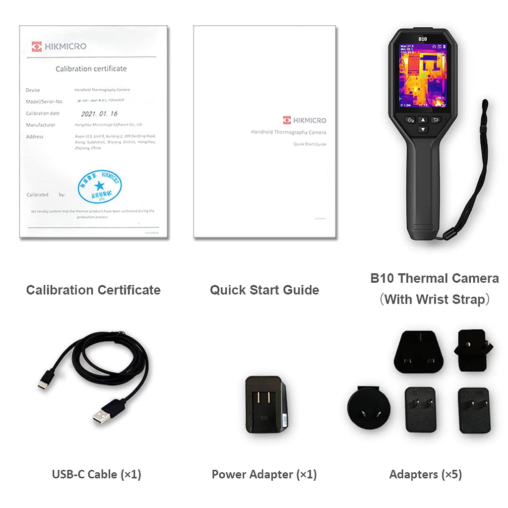 256 x 192 IR Resolution Thermal Imaging Camera with 2MP Visual Camera C877900
