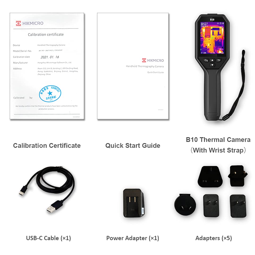 256 x 192 IR Resolution Thermal Imaging Camera with 2MP Visual Camera C877900
