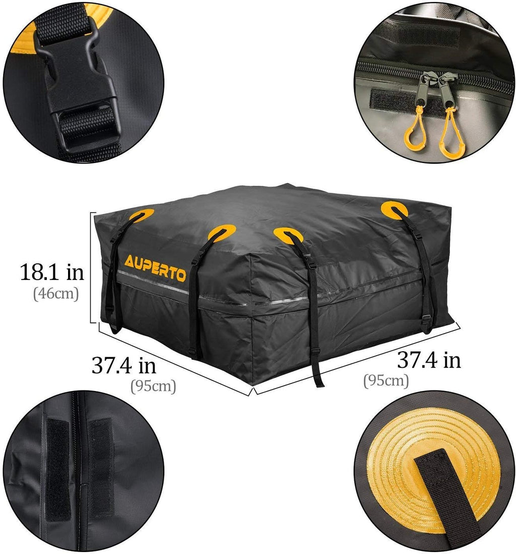 100% Waterproof 15 Cubic ft Roof Cargo Bag Q928517