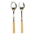 Oak Salad Server Set U42266