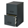 Two-Drawer Vertical File Cabinet, Graphite U74795