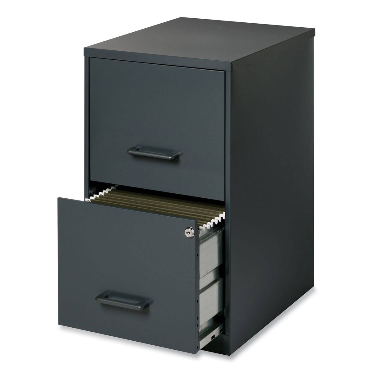 Two-Drawer Vertical File Cabinet, Graphite U74795