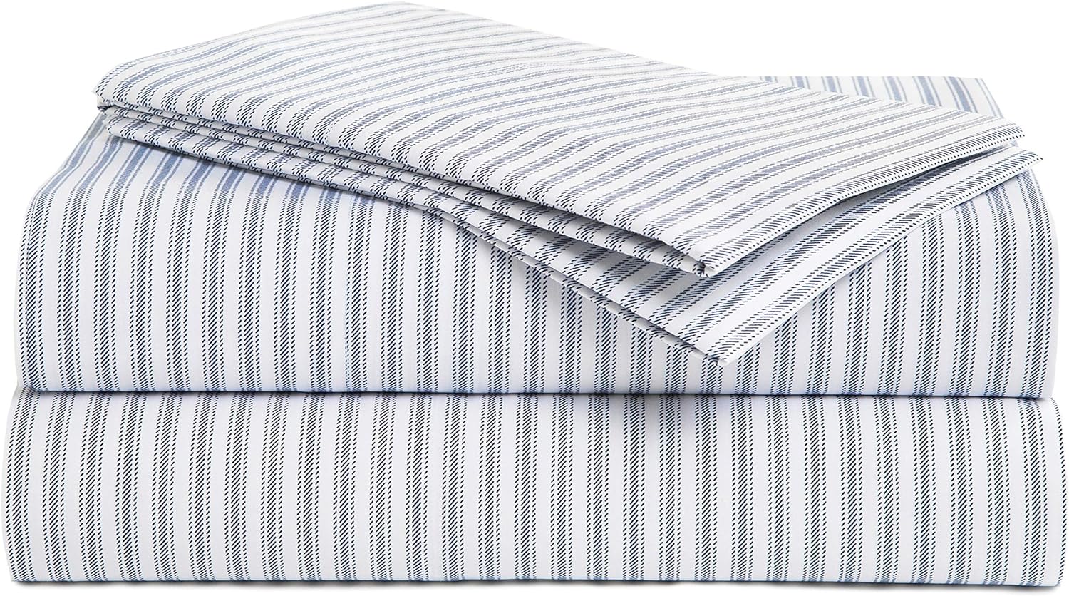 California King 100% Peruvian Pima Cotton Percale Bed Sheet Set O41487