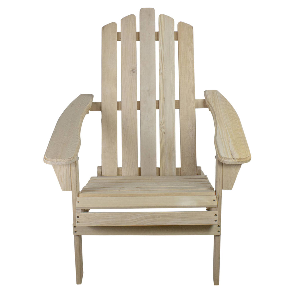 Natural Brown Folding Wooden Adirondack Chair E800