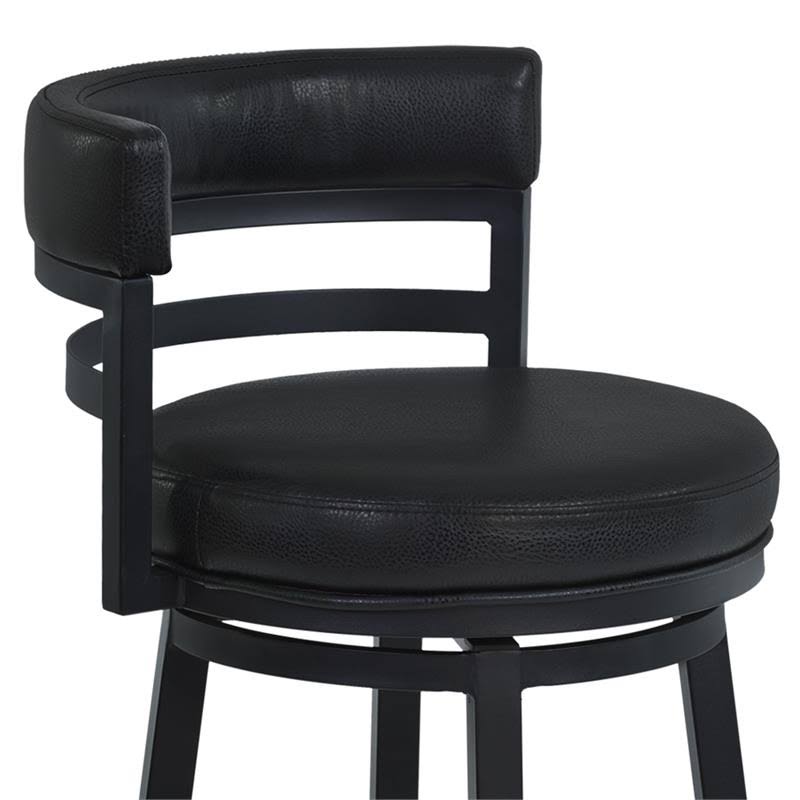 Black PU Swivel Barstool X476856