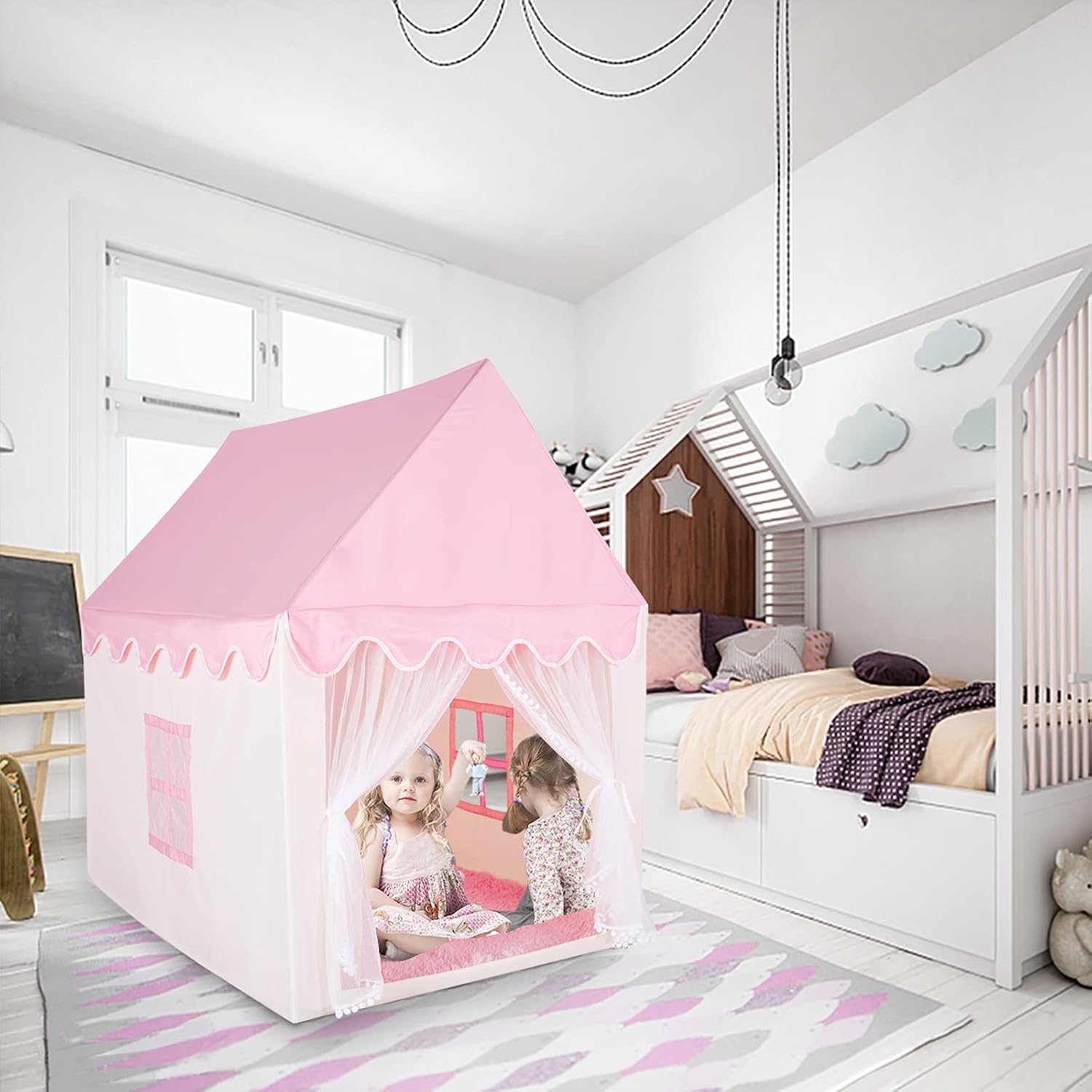 Pink Princess Castle Play Tent for Girls R462
