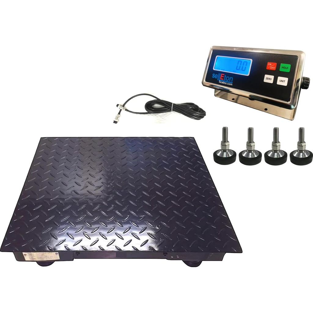 Non-NTEP Floor Scales with Metal Digital Indicator, 1000 lbs x 0.2 lb U7119