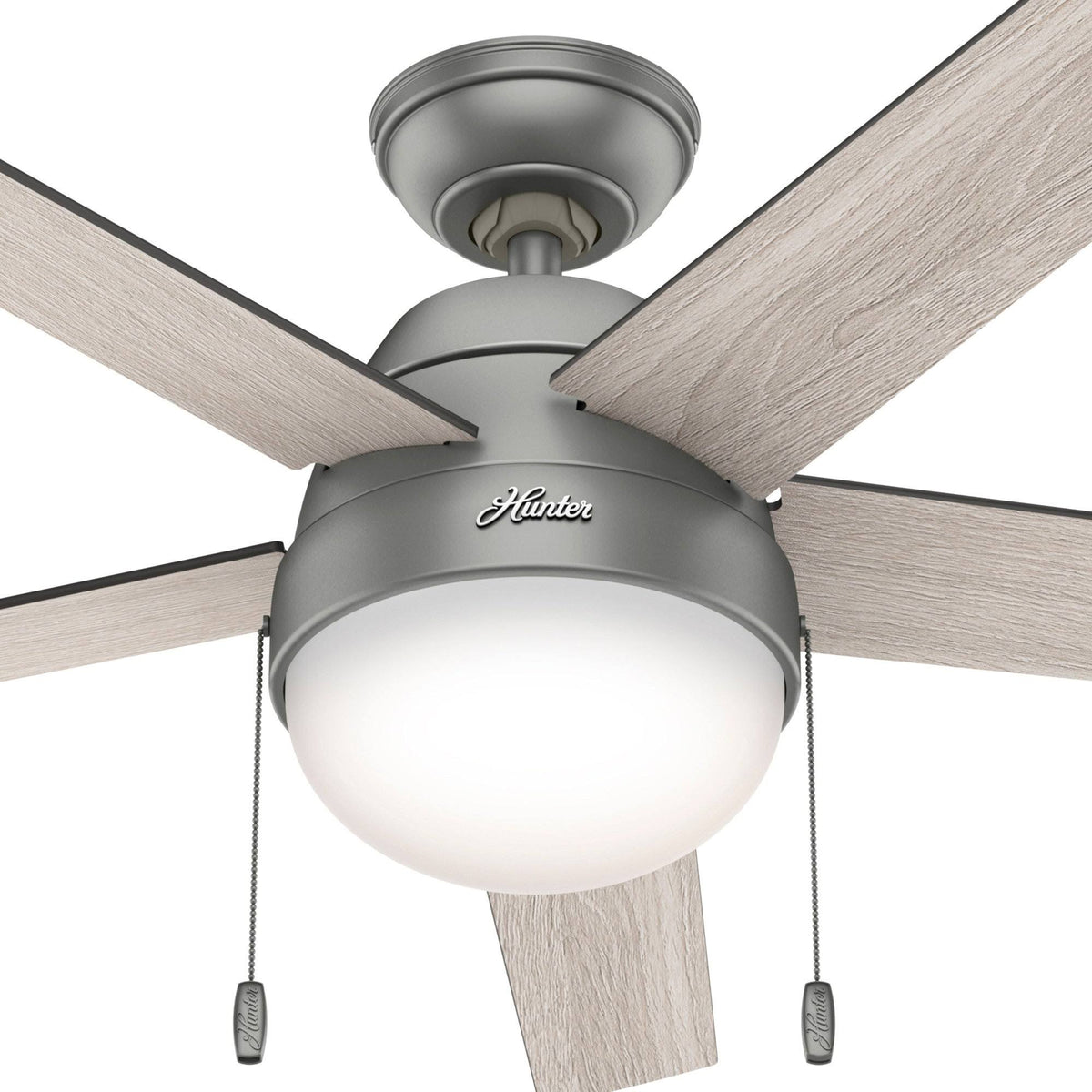 Matte Silver LED Ceiling Fan Z348