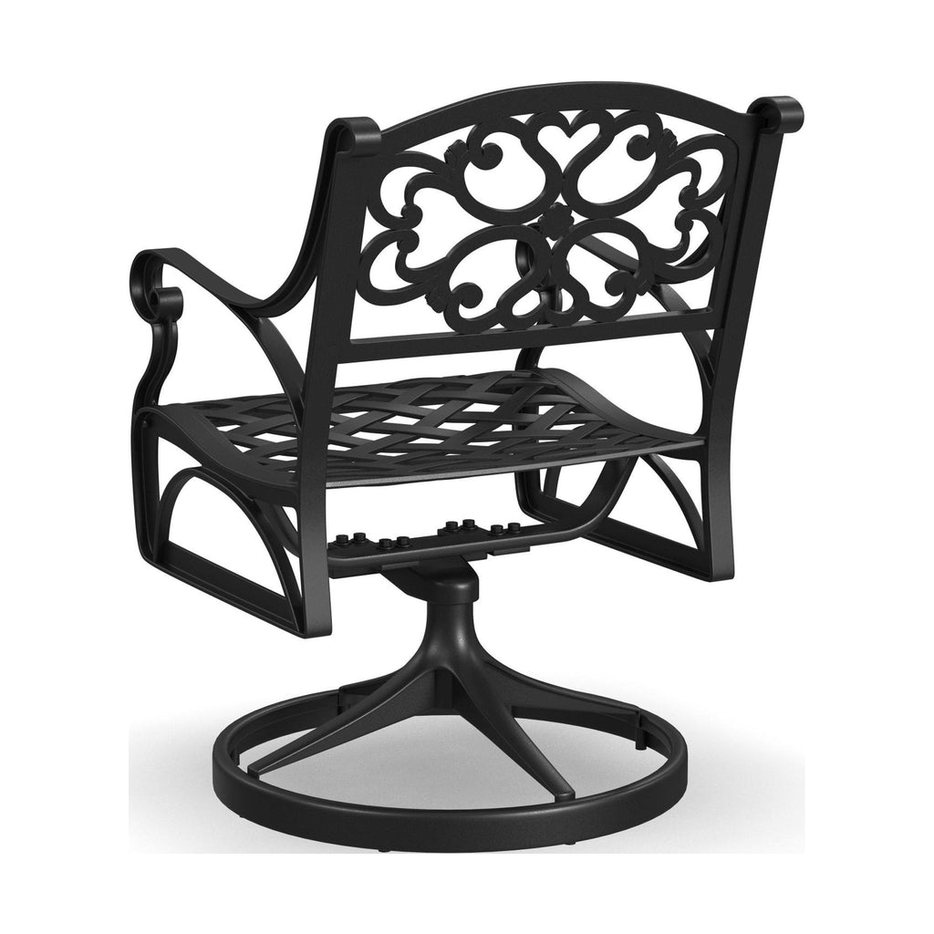 Black Aluminum Outdoor Swivel Rocking Chair U47510