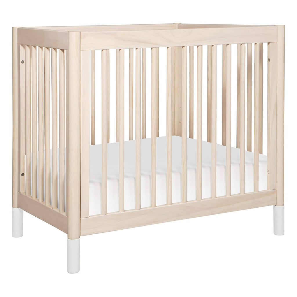 Washed Natural White 2-in-1 Mini Crib and Twin Bed K5260