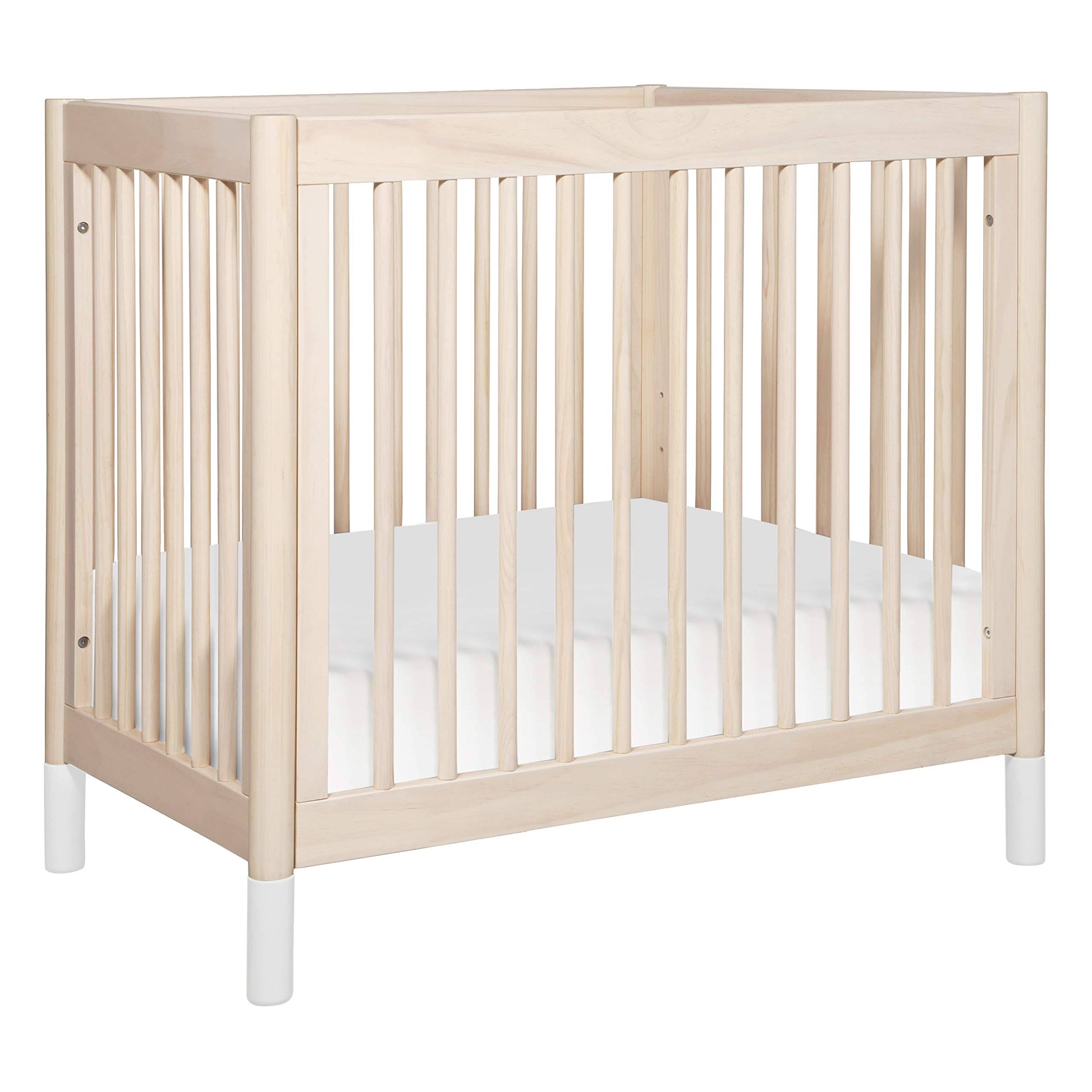 Washed Natural White 2-in-1 Mini Crib and Twin Bed K5260
