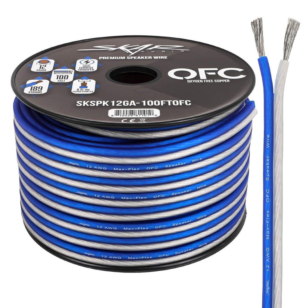 10 Gauge Oxygen-Free Copper Speaker Wire 30 Feet Pack of 2 G2208