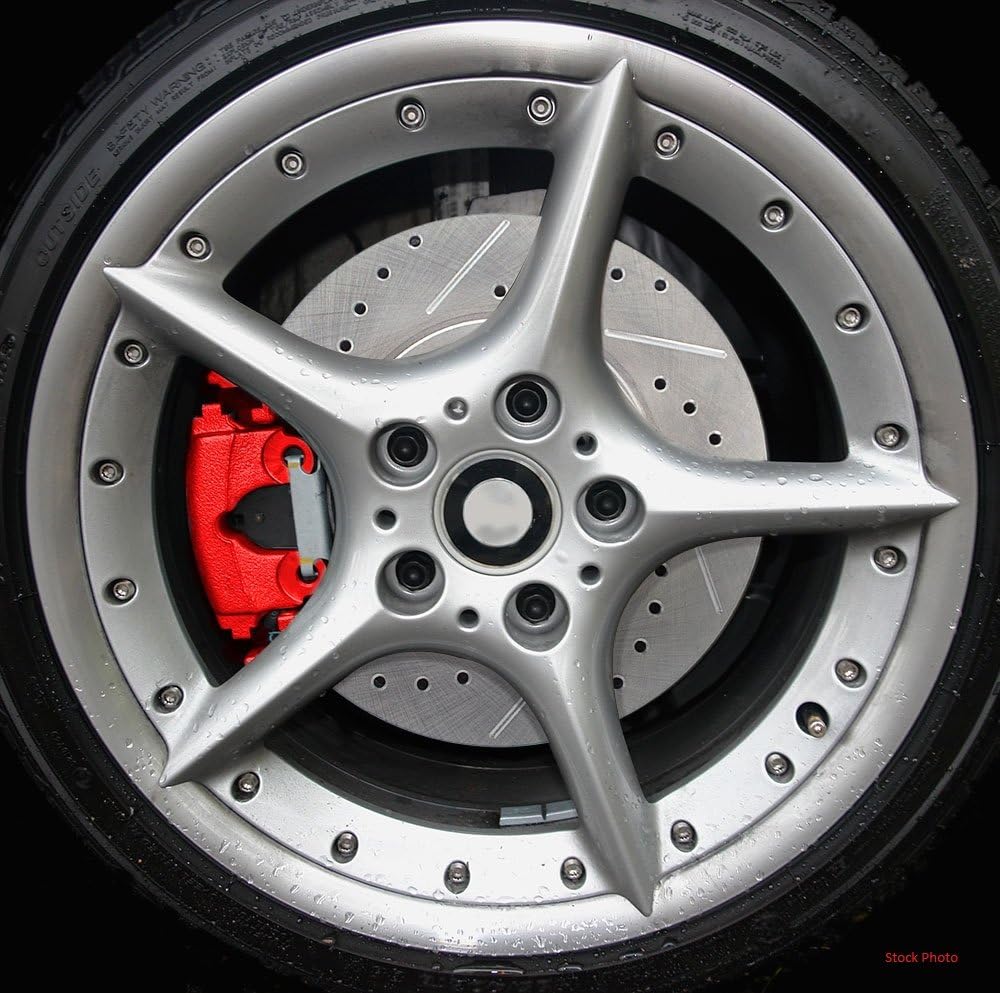 Red Coated Brake Caliper Pair with Hardware Brake Kit W32484