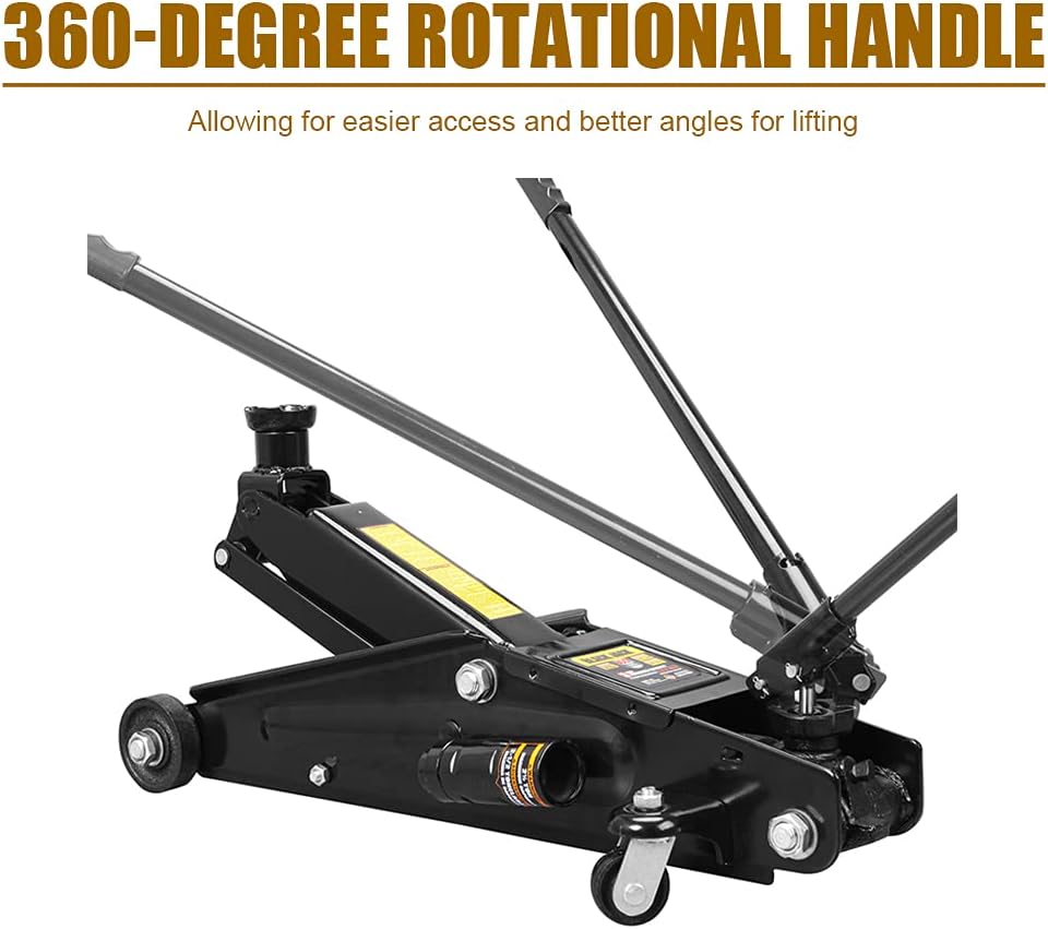 Black Hydraulic Trolley Service/Floor Jack C201