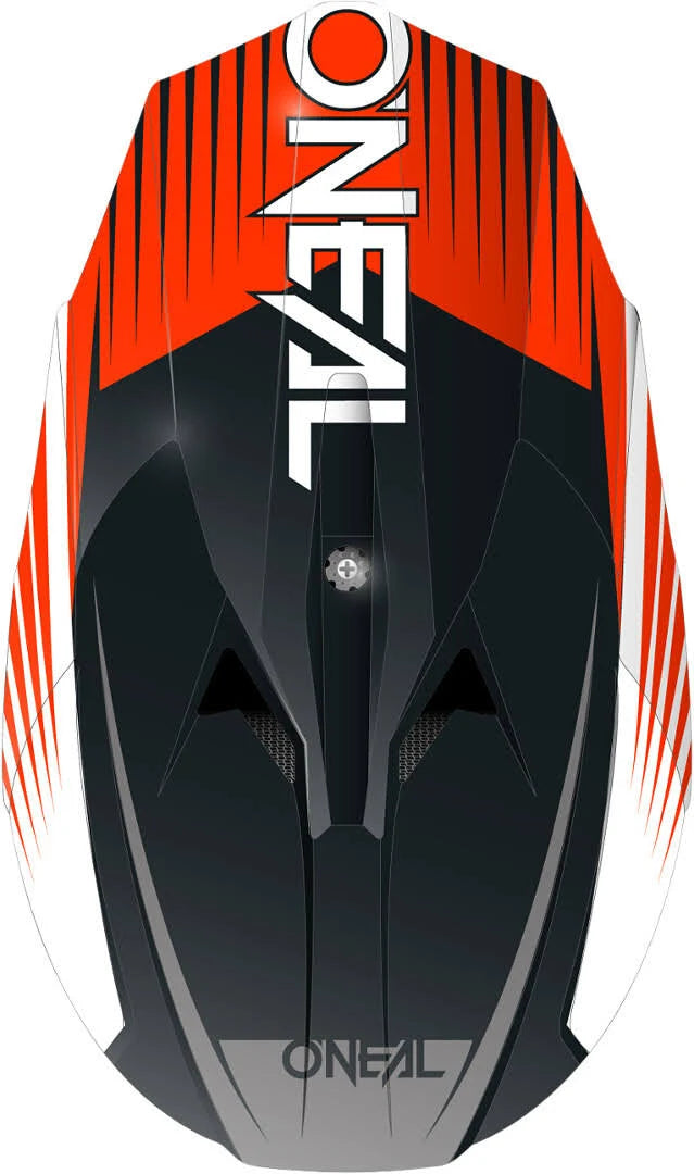 Black/Orange/White Cross Helmet M695
