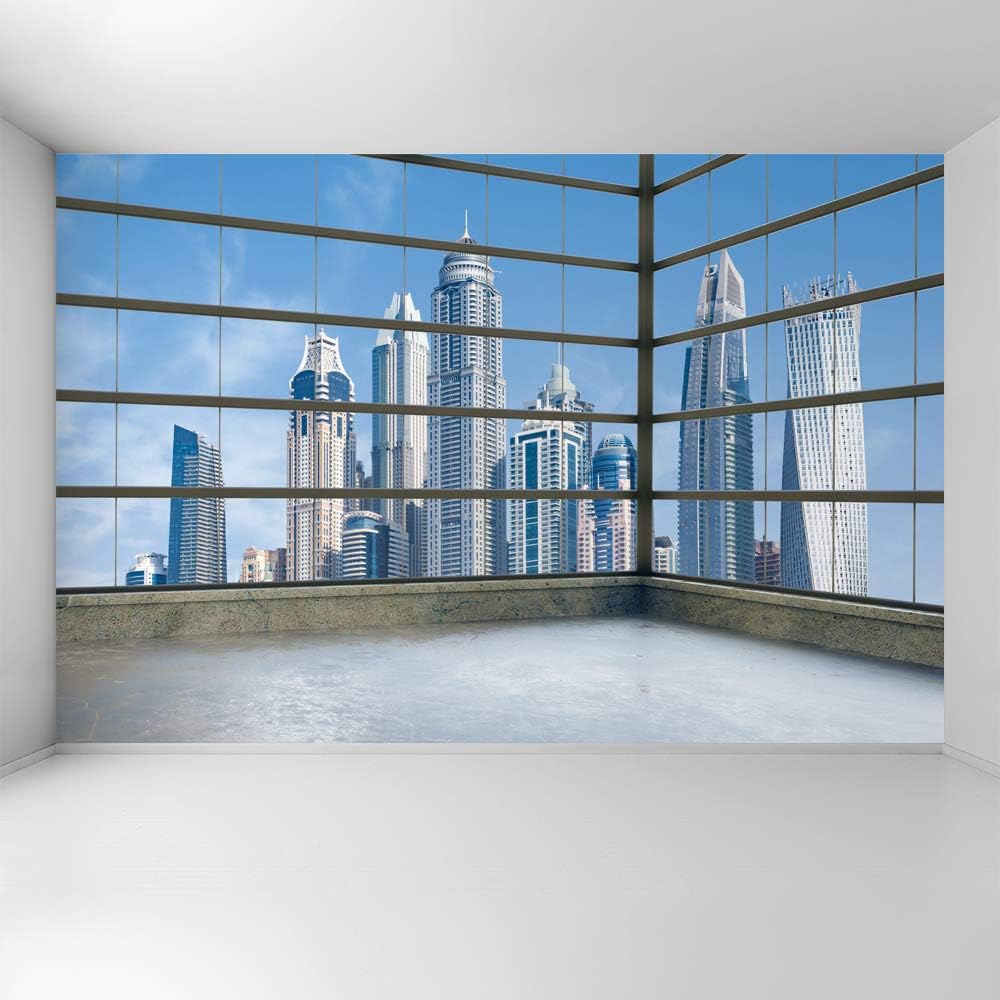 3D Cityscape Removable Wallpaper Wall Sticker 100x144 inches X651048