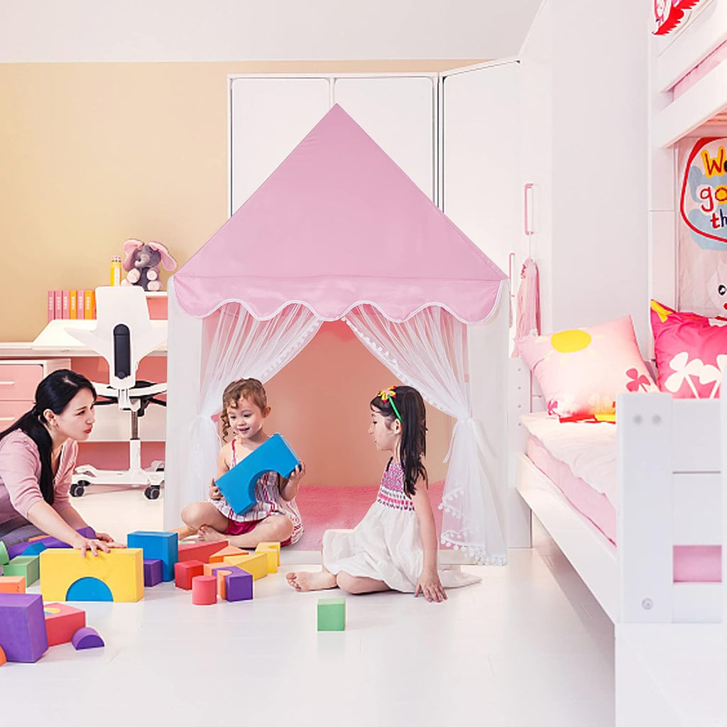 Pink Princess Castle Play Tent for Girls R462