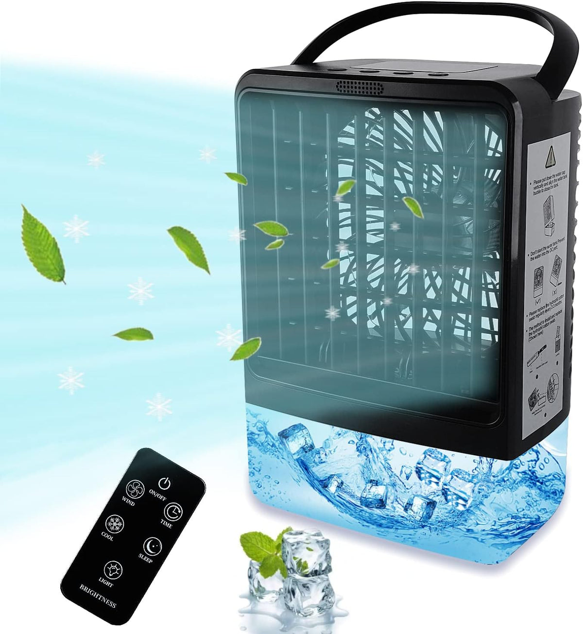 Portable Air Cooler Fan with 4000mAh Battery and Remote O5460